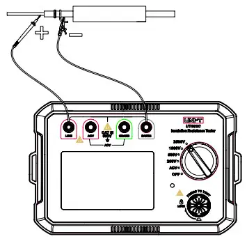 UNI-T UT501C Insulation Resistance Tester - ac volteso