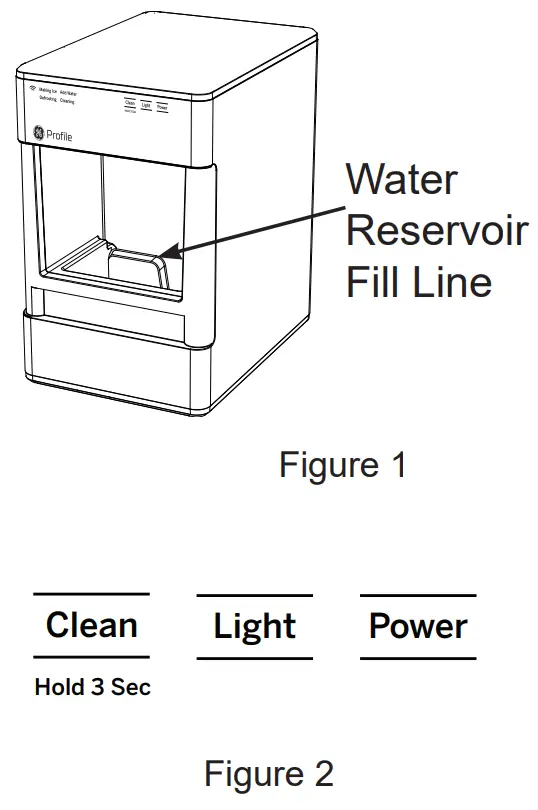 GE Profile XPIO13SCSS Opal 24 lb Portable Nugget Ice Maker in Stainless Steel - fig