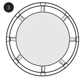 Take the supplied spring