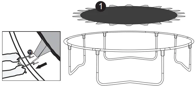 kmart Springless Trampoline - Assemble the Mat