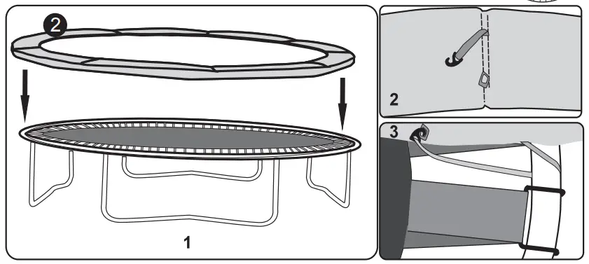 kmart Springless Trampoline - Assemble the Padding