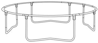kmart Springless Trampoline - frame2