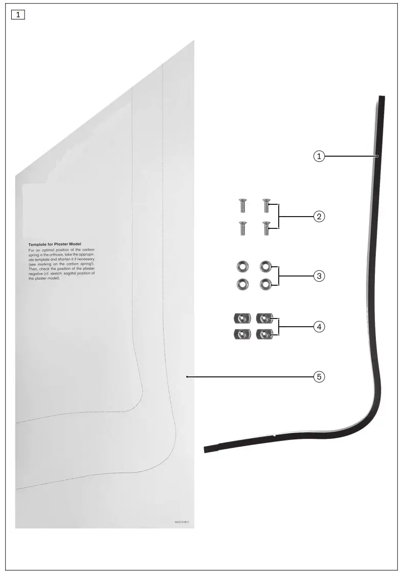 ottobock 17CF1 Ankle Seven Carbon Fiber Spring - fig
