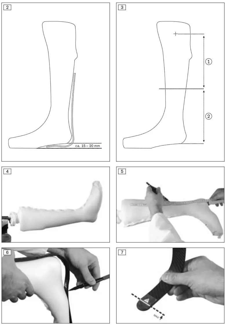 ottobock 17CF1 Ankle Seven Carbon Fiber Spring - fig1