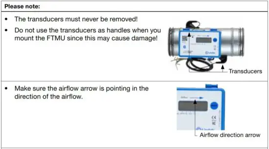 FIG 1 Mounting instruction