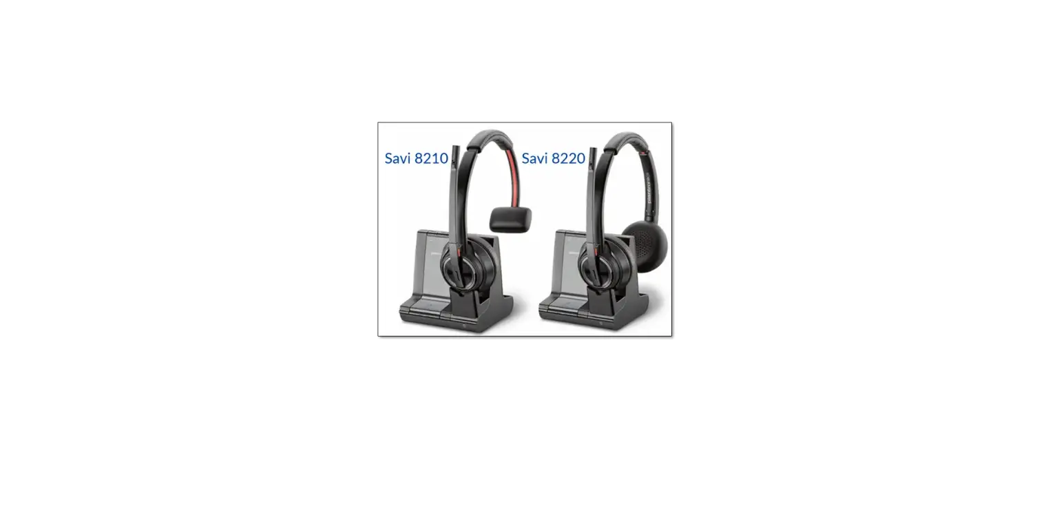 Connecting The Plantronics Savi 8200 Series Headset To A Desk Phone