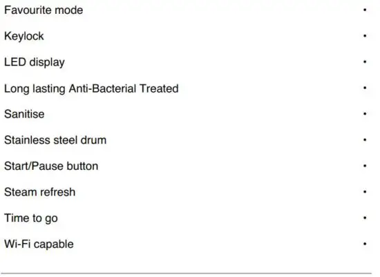 FIG 2 SPECIFICATIONS