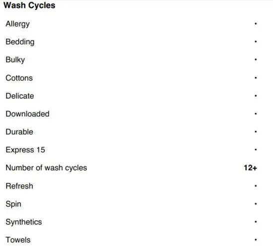 FIG 5 SPECIFICATIONS