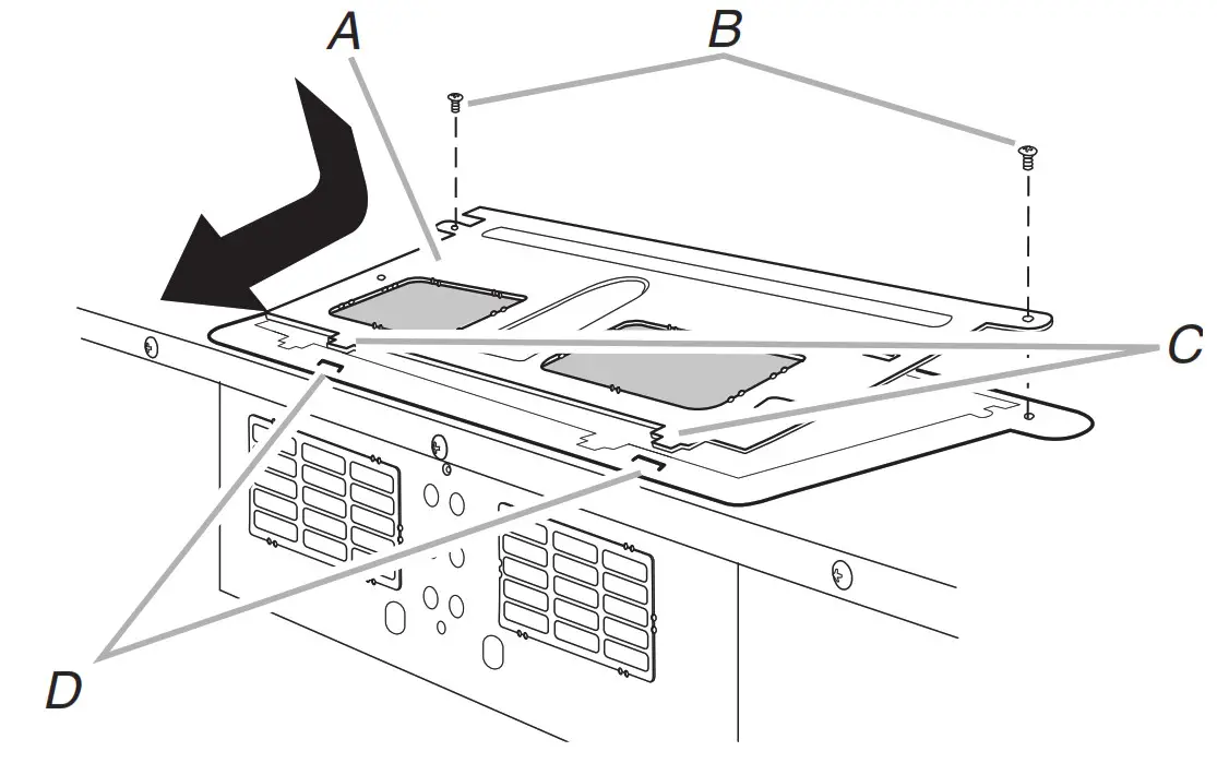 Microwaves Microwave Hood Combination - Reattach damper plate