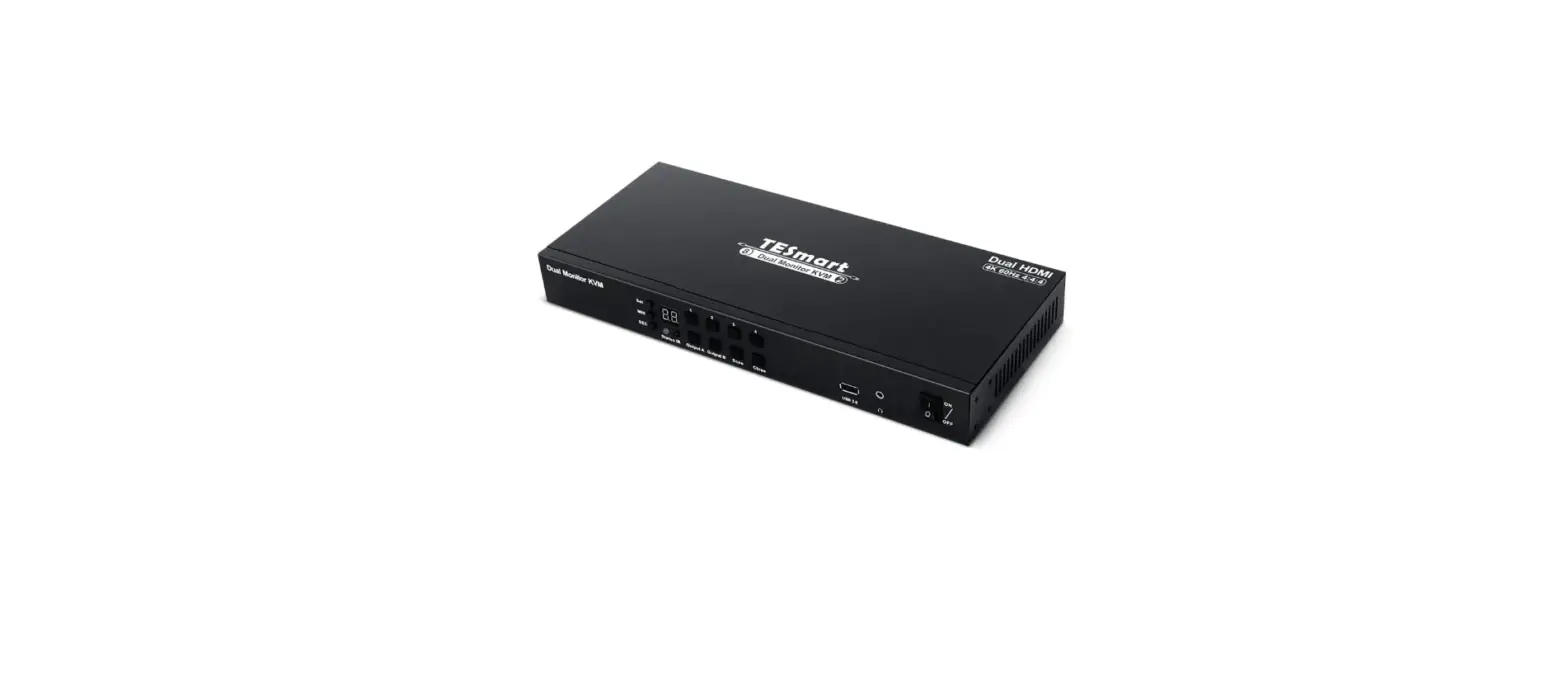 Tesmart Hks0802a1u 4-port Dual Monitor Hdmi Kvm Switch User Manual