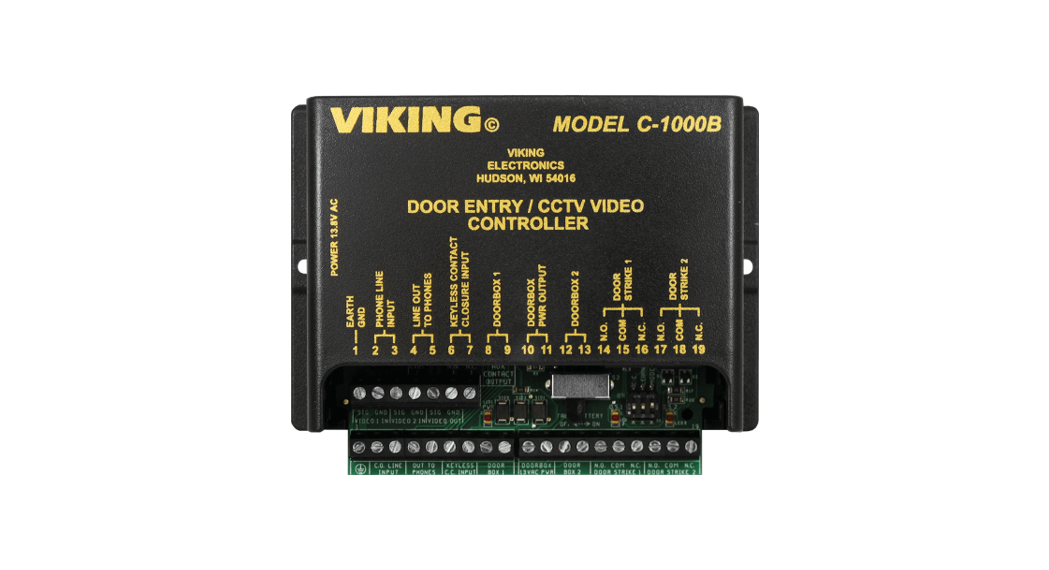 Viking Electronics C-1000b Door Entry And Cctv Camera Controlled User Manual