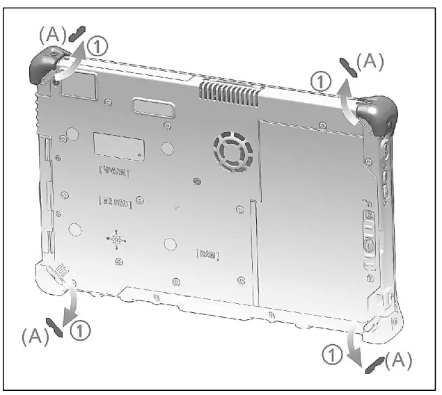 DURABOOK R11 Rugged Tablet Rotating Hand Strap-2
