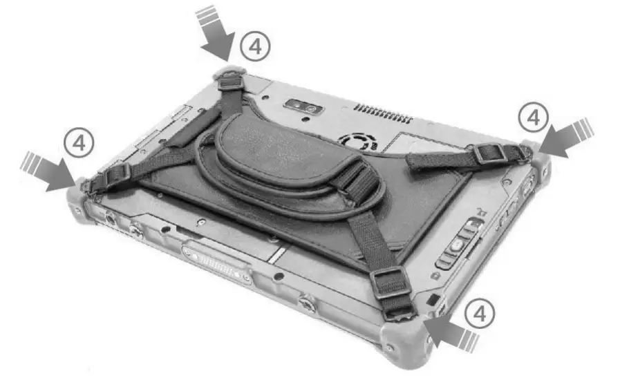 DURABOOK R11 Rugged Tablet Rotating Hand Strap-4