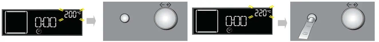 Setting the temperature