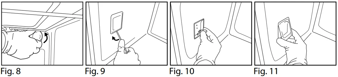 Replace the side lamp