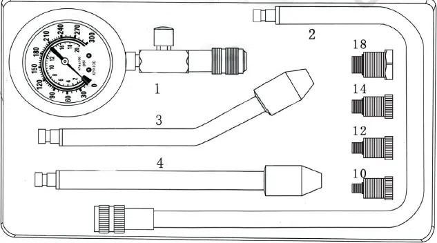 BORMANN BWR5132 Gasoline Compressor Gauge 2