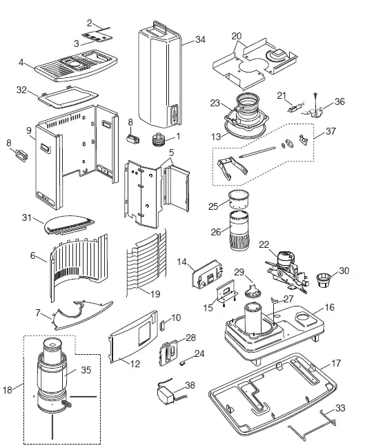 SENGOKU MGN-110 Kerosene Heater-22