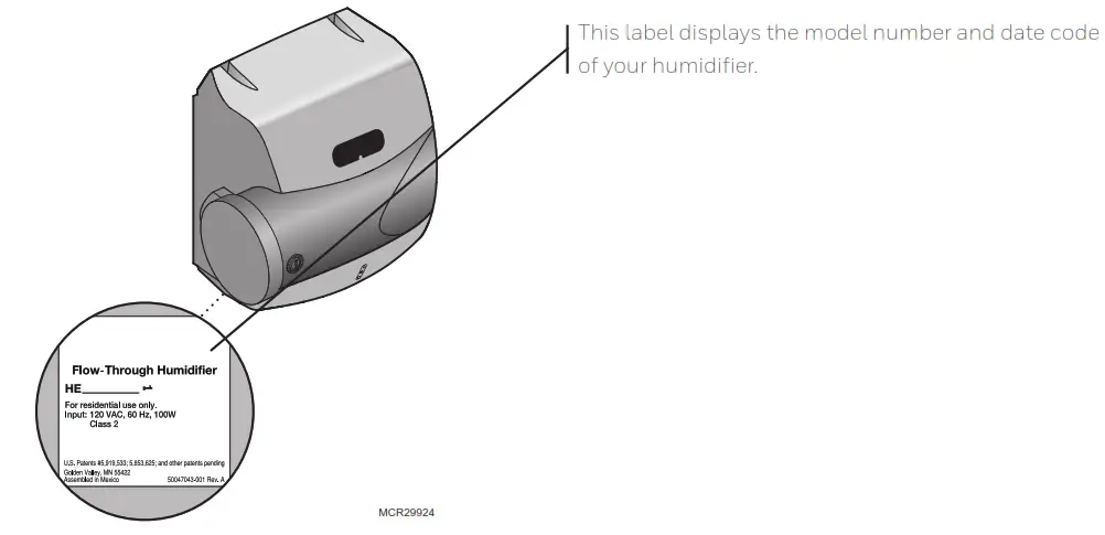 Honeywell Home Humidifier - unique situation