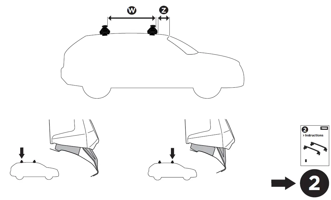 THULE 145305 HONDA Civic Custom Fit Kit-8