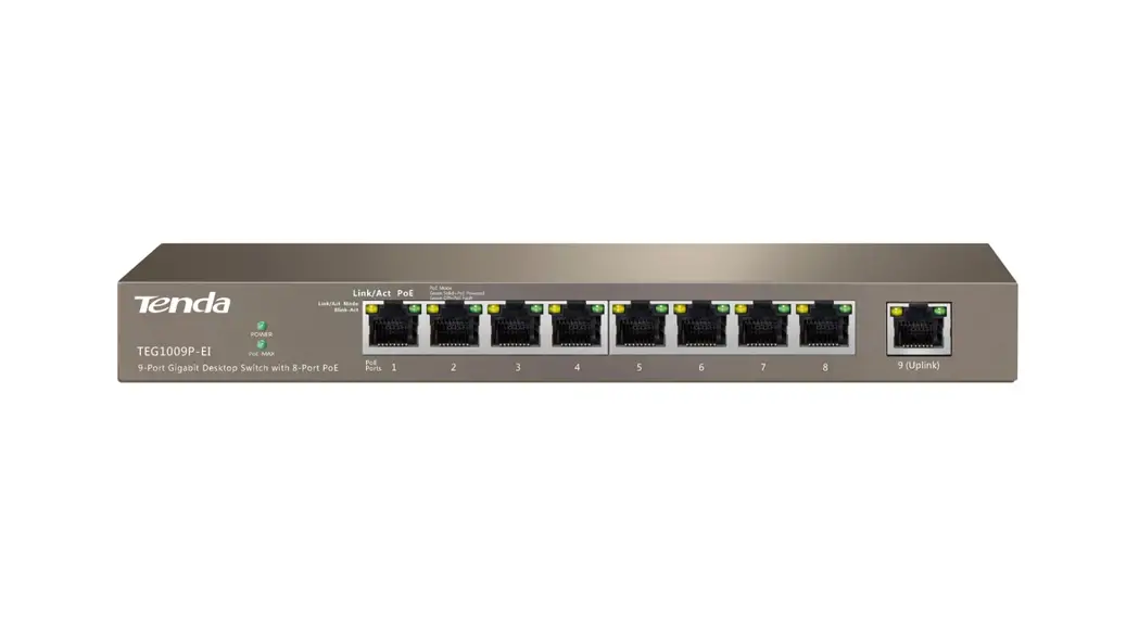 Tenda Teg1009p Switch With 9 Ports Instructions