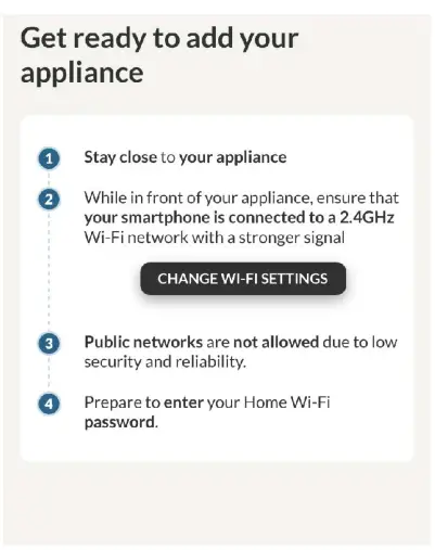HOOVER HDG9DCK3BWIFI Cooker Hood app 1
