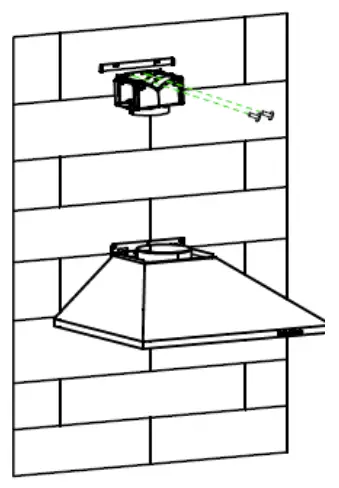 HOOVER HDG9DCK3BWIFI Cooker Hood screws provided