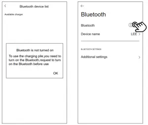 Guide to turn on the Bluetooth page