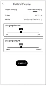 Custom charging-Periodic charging