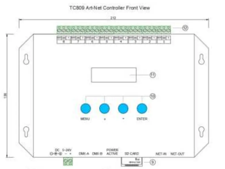 Rose-Lighting-TC809-Art-Net-Controller-fig-2