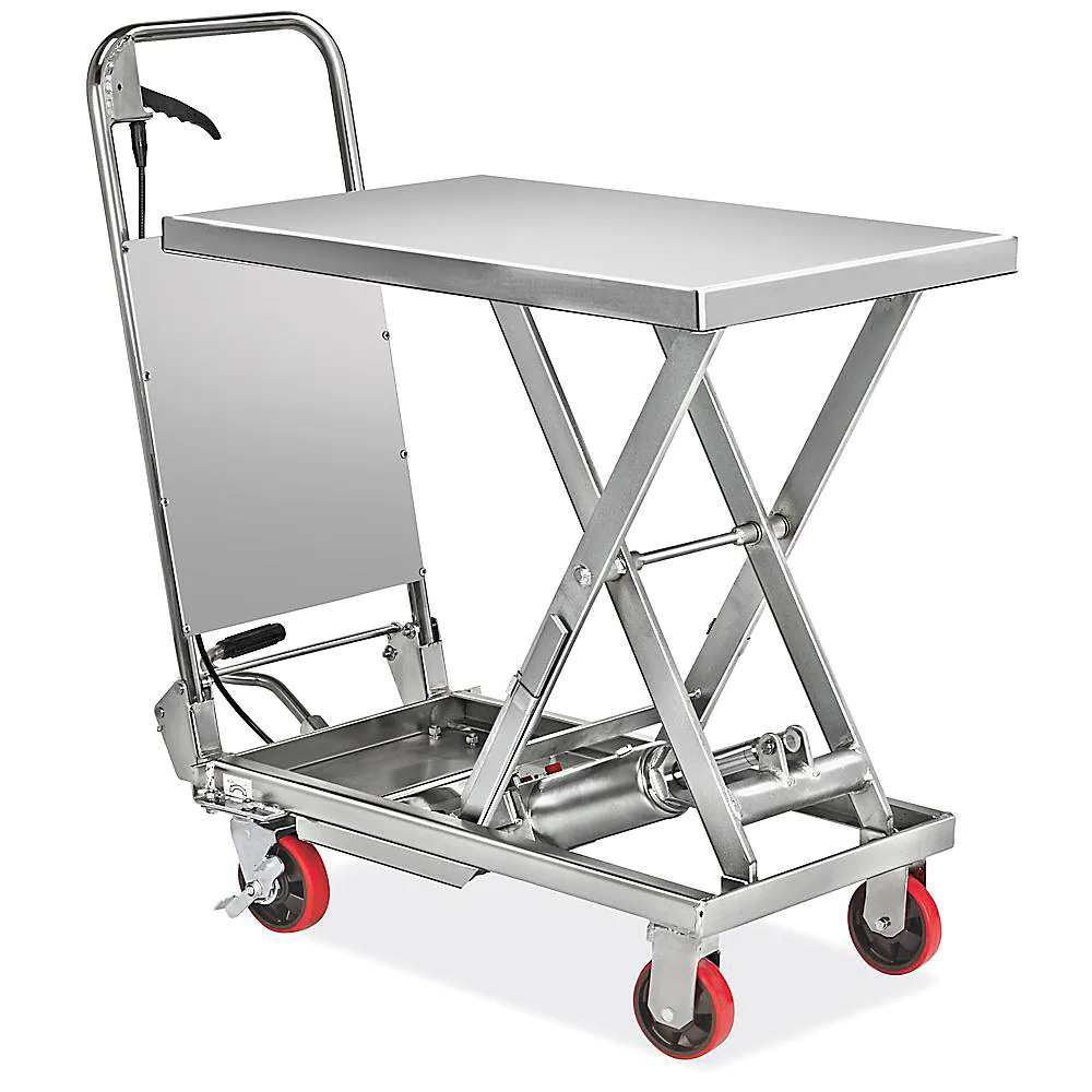 Uline H-8174 Stainless Steel Lift Table User Manual