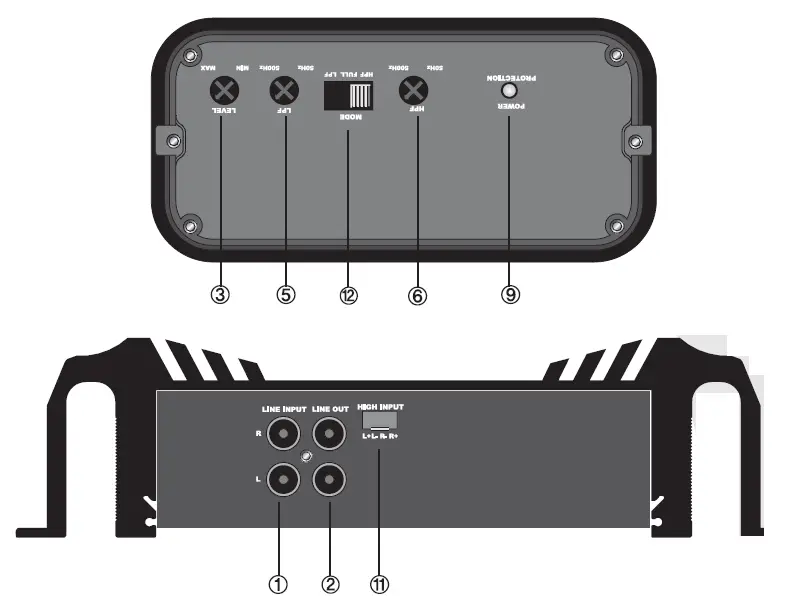 Lanzar EV294 Car Power Amplifier Input Power Supply (1)