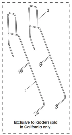 ULINE H-1085U-10 8-11 Step Rolling Safety Ladders - 3