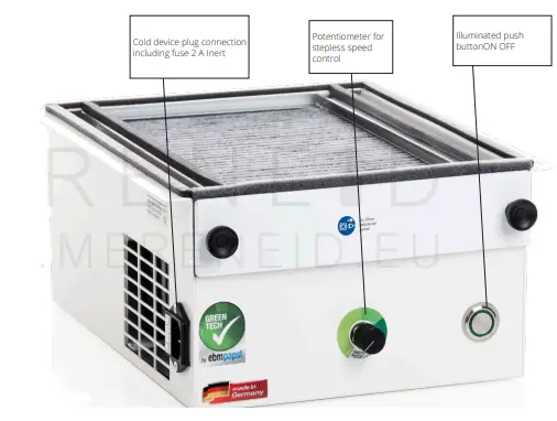 Greentech Taifun Mini Professional Nail Dust Collector-FIG5