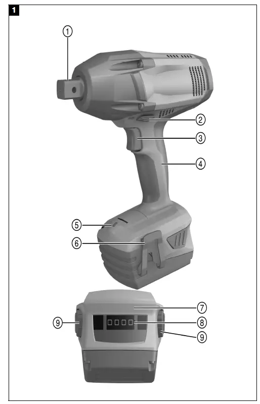 HILTI SIW 9-A22 Cordless Impact Wrench 1