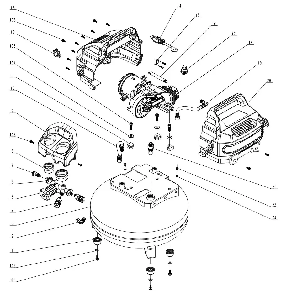 McGRAW B09RJNJMMN 6 Gallon Oil Free Pancake Air Compressor - Figure 4