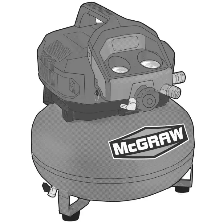 McGRAW B09RJNJMMN 6 Gallon Oil Free Pancake Air Compressor