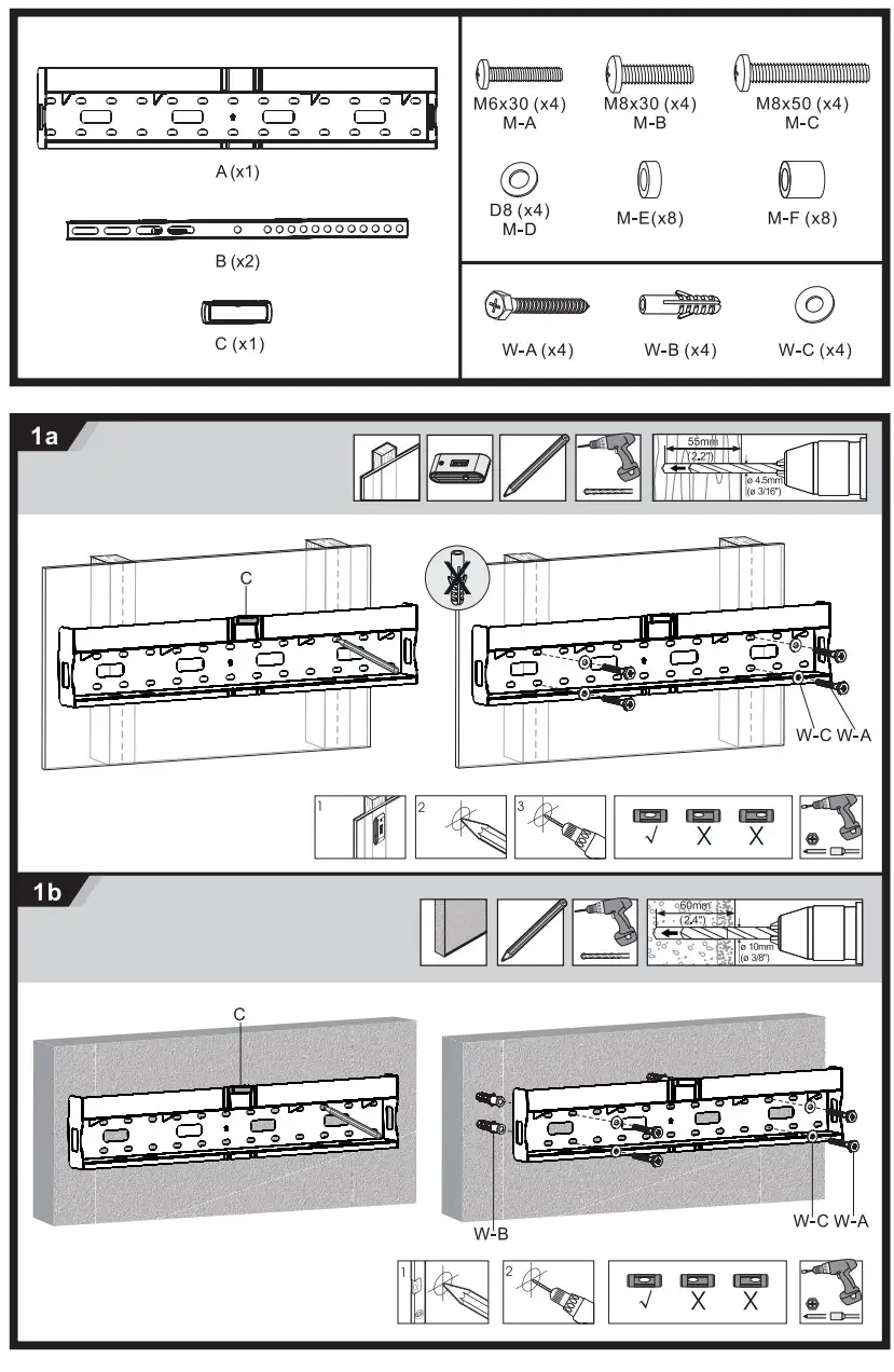 av link 129.165UK Fixed Wall Mount - Figure 3