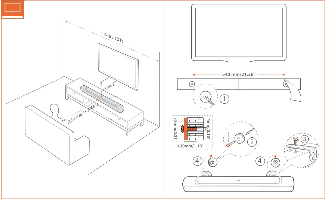 JBL BAR 300 Compact 260 W Soundbar - 1