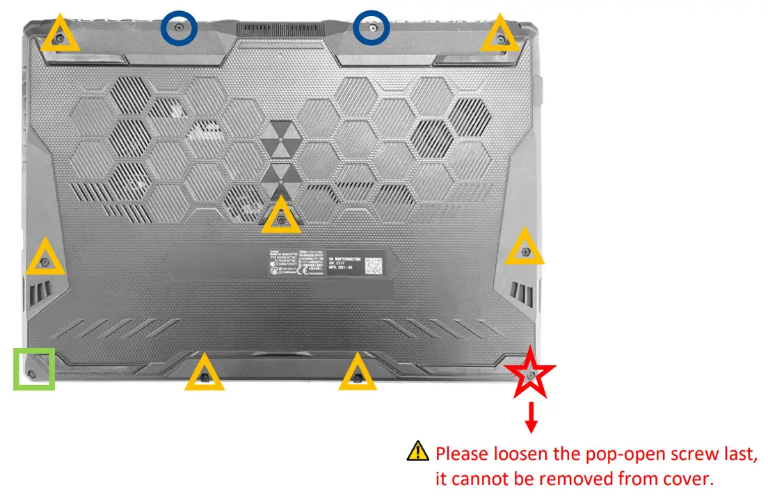 Removing the base cover