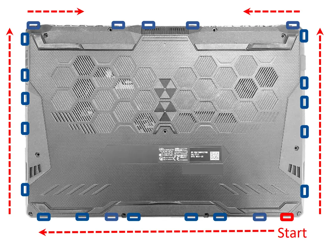 Removing the base cover