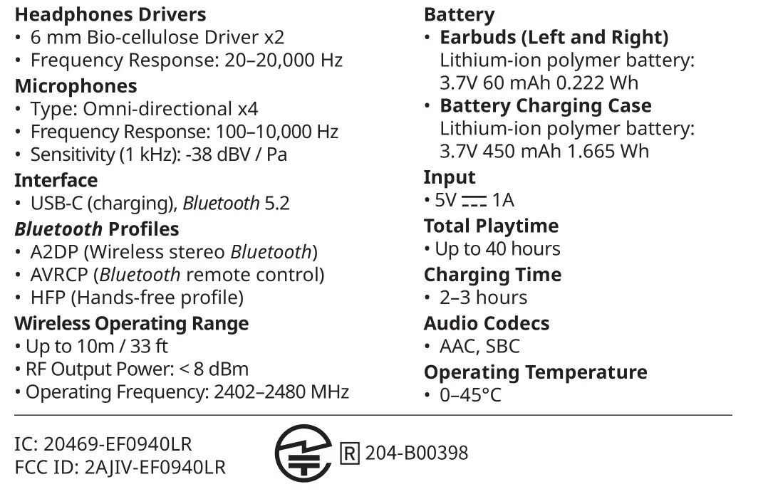 Harley Benton CTG-20 USB Clip Tuner - TECHNICAL SPECIFICATIONS