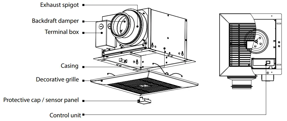 BLAUBERG Ceileo DC 110 Т H IR Centrifugal Ceiling Fan - Fig 4