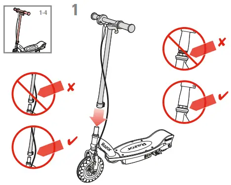 Razor E100 Glow Electric Scooter - 1