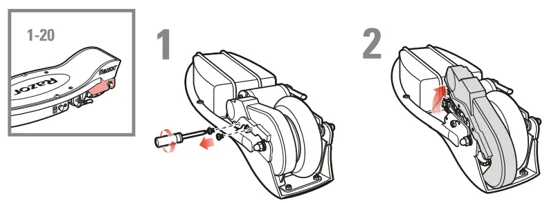 Razor E100 Glow Electric Scooter - Chain and rear wheel replacement