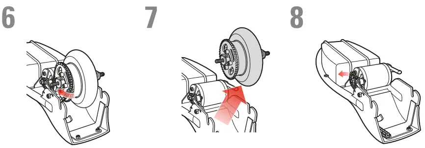 Razor E100 Glow Electric Scooter - Chain and rear wheel replacementb