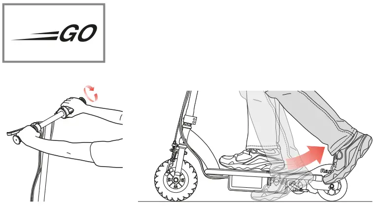 Razor E100 Glow Electric Scooter - GO