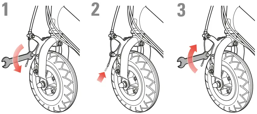 Razor E100 Glow Electric Scooter - Loosen brakes at wire