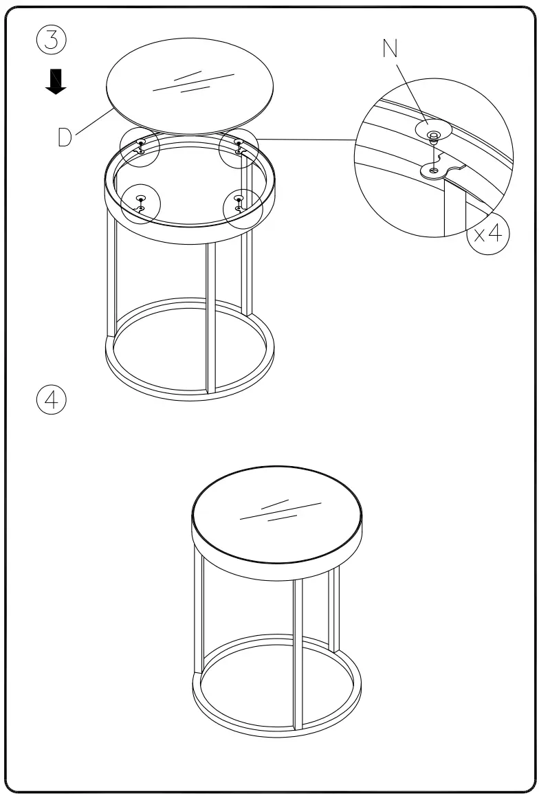 ASHLEY T936-16 Living Room Windron Nesting End Table fig 3