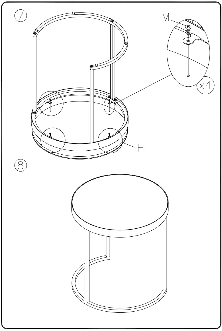 ASHLEY T936-16 Living Room Windron Nesting End Table fig 5