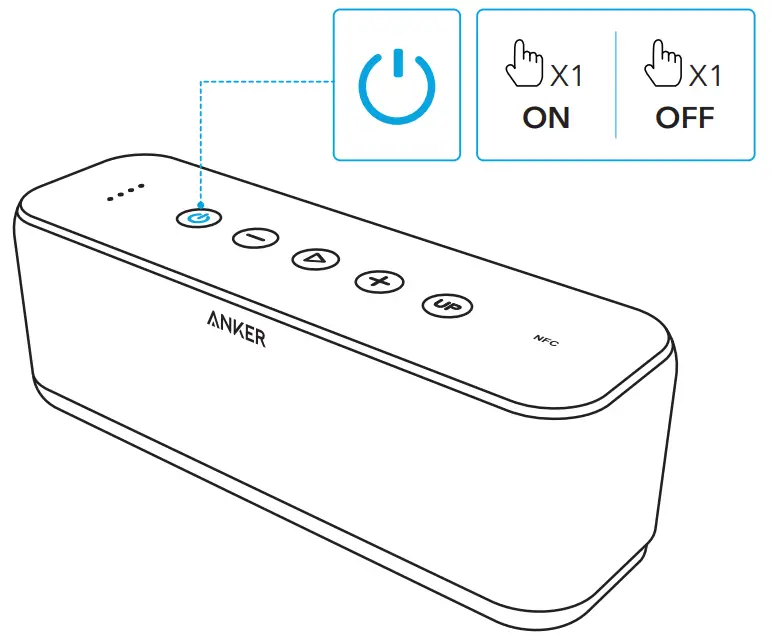 ANKER Soundcore Boost A3145 -Powering On